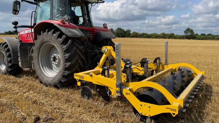 GLL working in grassland field UK