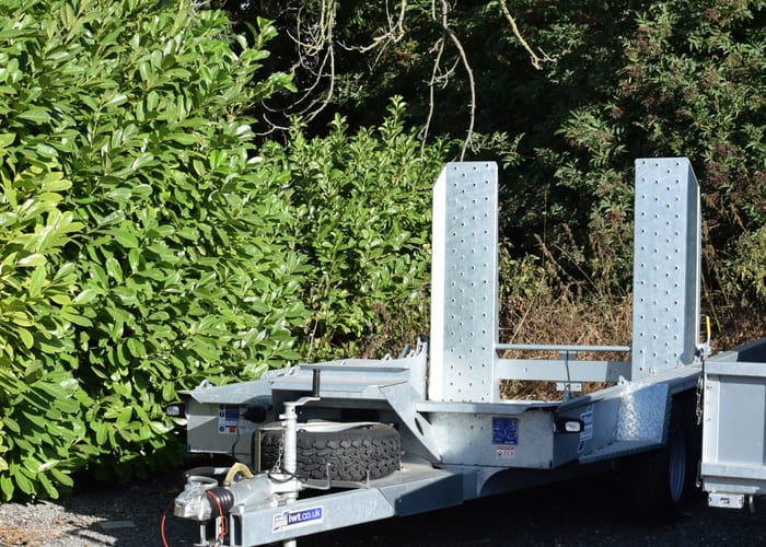 Ifor Williams plant trailer
