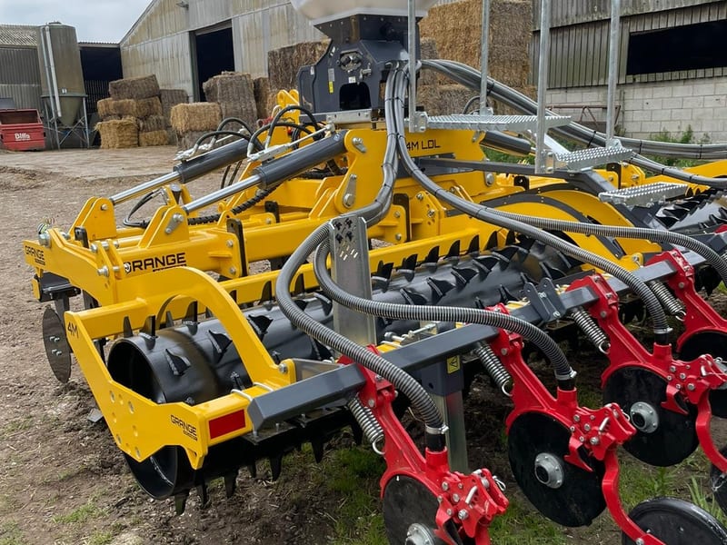 Direct drill seeding min-till cultivation