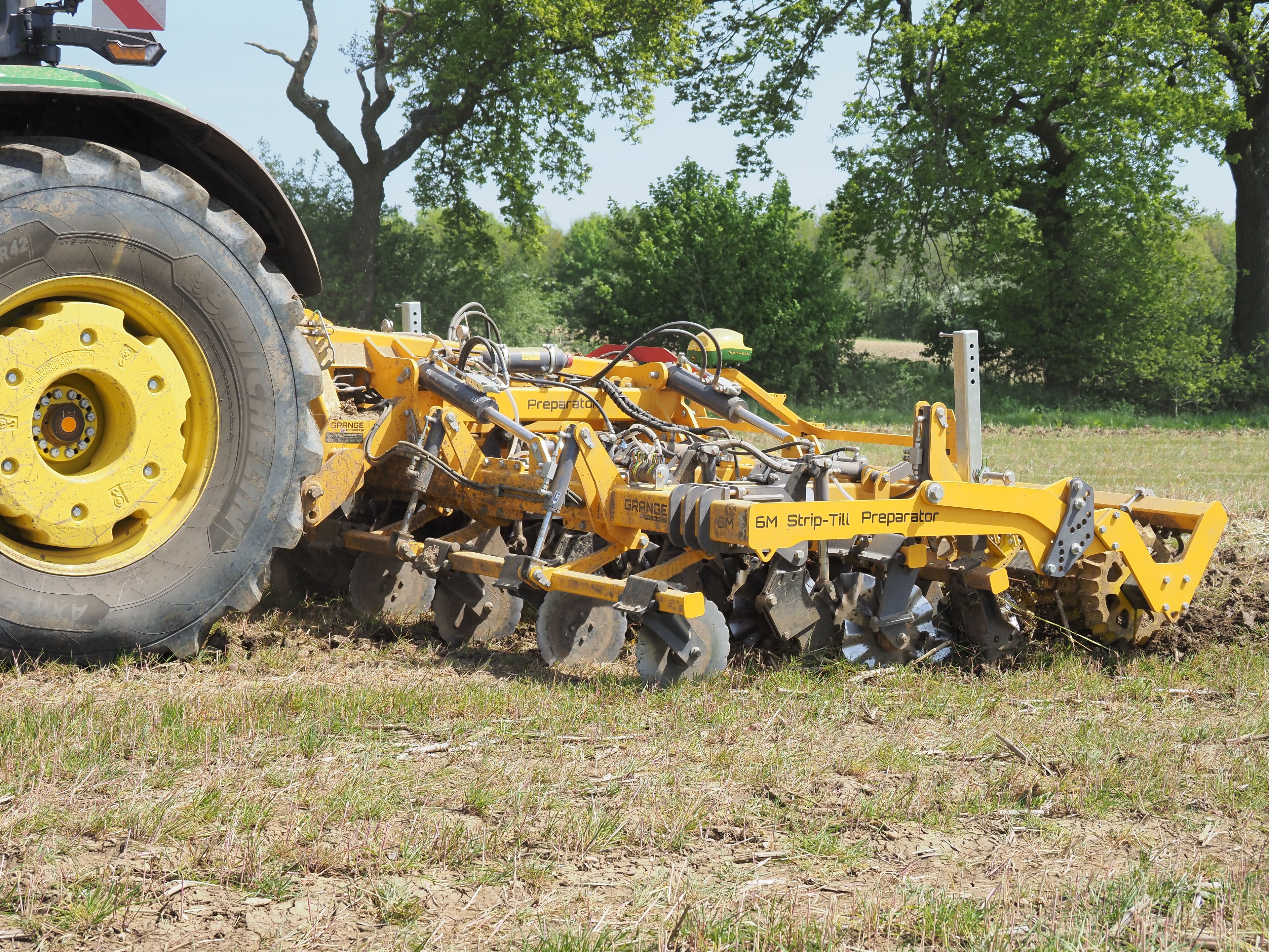 Subsoil loosening tine penetration depth