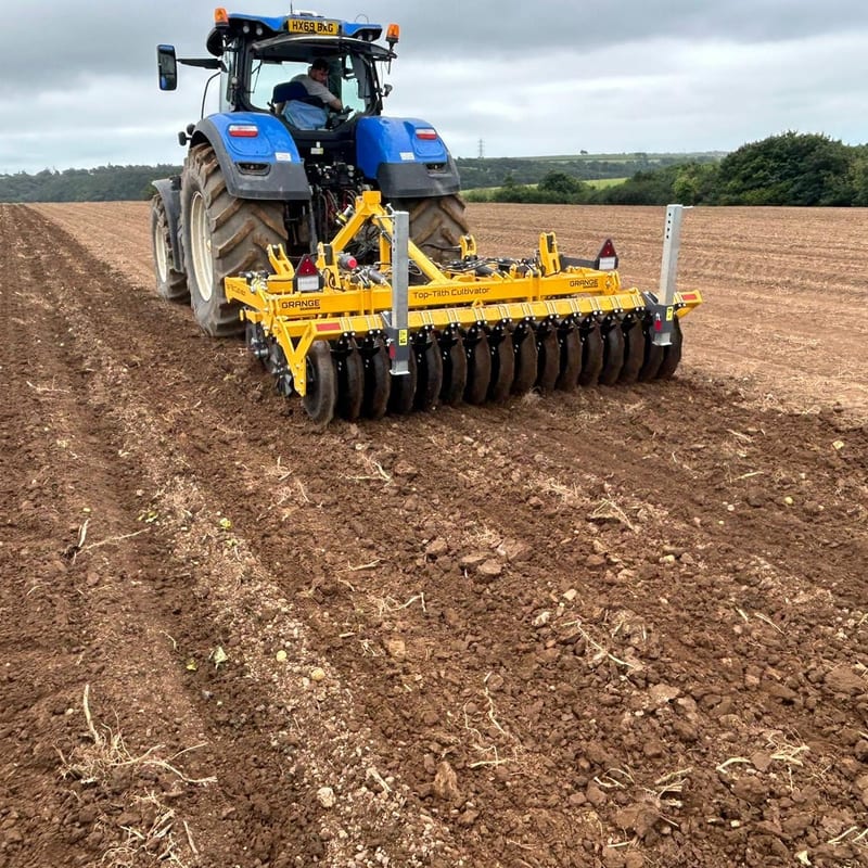 Top Tilth Cultivator working in the field