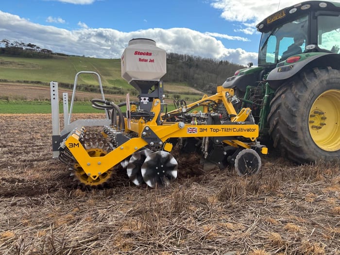 Top Tilth Cultivator working field UK