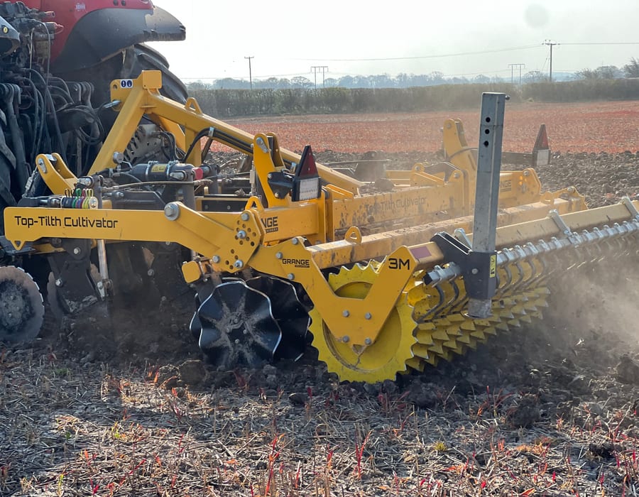 Top Tilth Cultivator field working UK